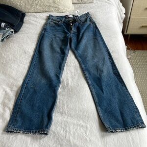 Zara dark straight leg denim (barely worn)